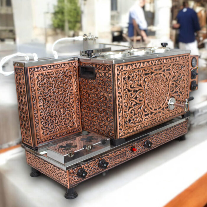 3 Demlikli Bakır Full Otomatik Çay Kazanı - albd001