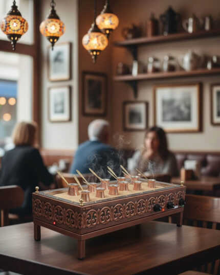 Büyük Boy Kumda Kahve Makinesi